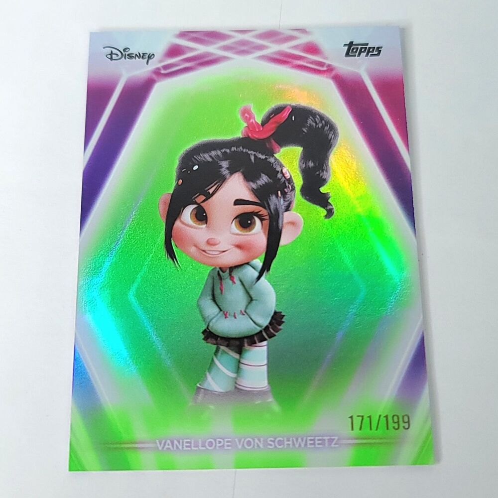 Vanellope Topps 2026 Disney Neon Holo Parallel Refractor Limited 171/199